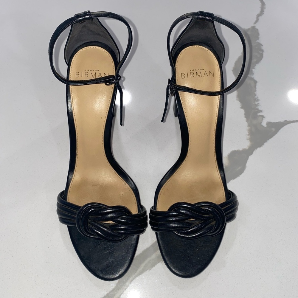 Alexandre Birman Vicky knotted leather heels - Picture 7 of 9